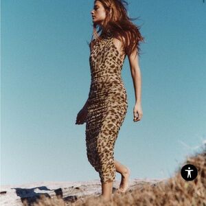 Zara animal print dress